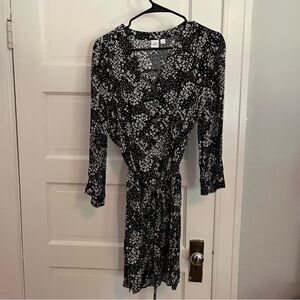 GAP Floral Tie-Waist Dress